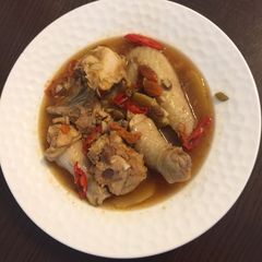 A picture of Steam Chicken rice wine.
