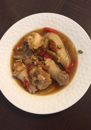 A picture of Steam Chicken rice wine.