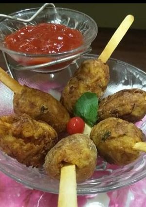 A picture of #LKM, leftover khichadi lollipop.
