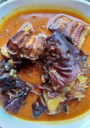 Foto resep Ikan Hiu Asap Kuah Santan