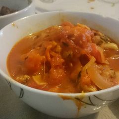 A picture of Seafood in Spicy Tomato Sauce.