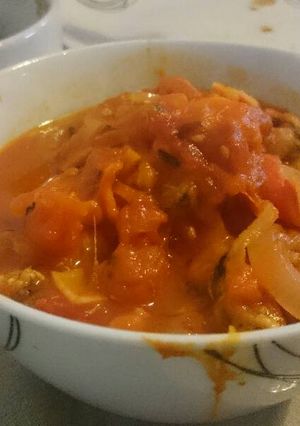 A picture of Seafood in Spicy Tomato Sauce.