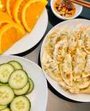 Dumpling(há cảo)🥟 nhân tôm thịt chiên bằng air fryer