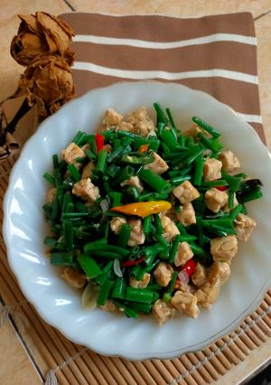Foto resep Oseng Tempe Bunga Bawang
