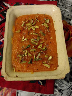 A picture of Suji Halwa.