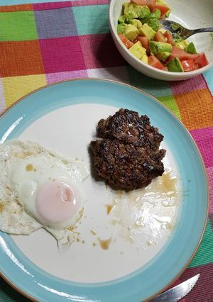 Una foto de Hamburguesa casera