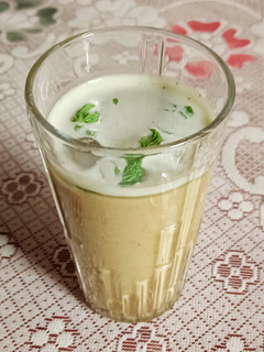 A picture of Mint Sattu Drink.