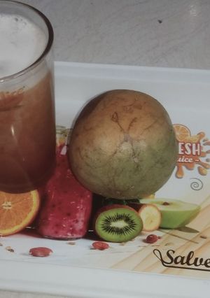A picture of Wood apple juice.