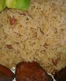 Moro de habichuela roja con pollo
