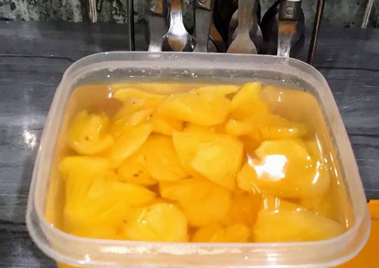 Bagaimana memasak Setup Nanas yang Bisa Manjain Lidah