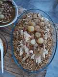 مغربيه بدجاج وصوص البصل