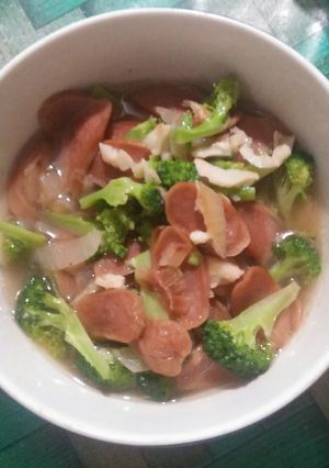 Foto resep Ca Brokoli Sosis
