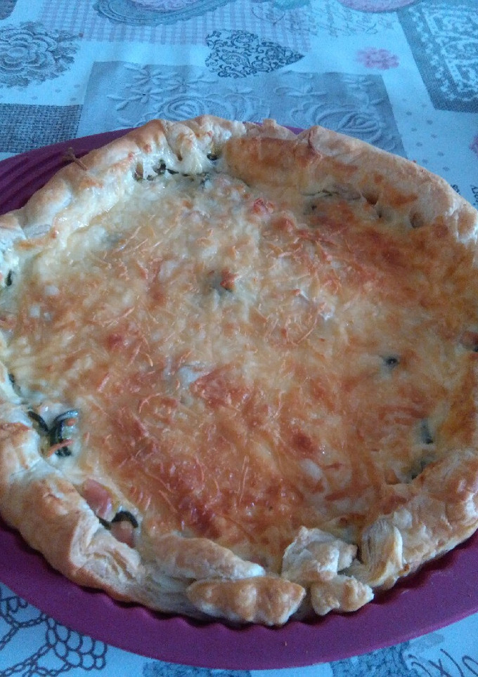 Una foto de Pastel de calabacín y pavo