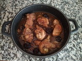 Estofado de pollo con ciruelas pasas