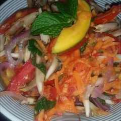 A picture of Thai Banana Flower/Blossom Salad.