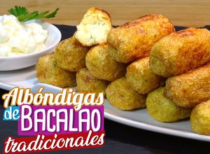 Foto principal de Croquetas de bacalao, receta tradicional Valenciana. Receta sin gluten ni lactosa