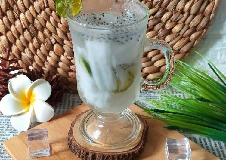 Olahan Es Kelapa Muda Nutrijell | Cara Membuat Es Kelapa Muda Nutrijell Yang Enak Banget