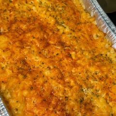 A picture of Baked Mac N Cheese.