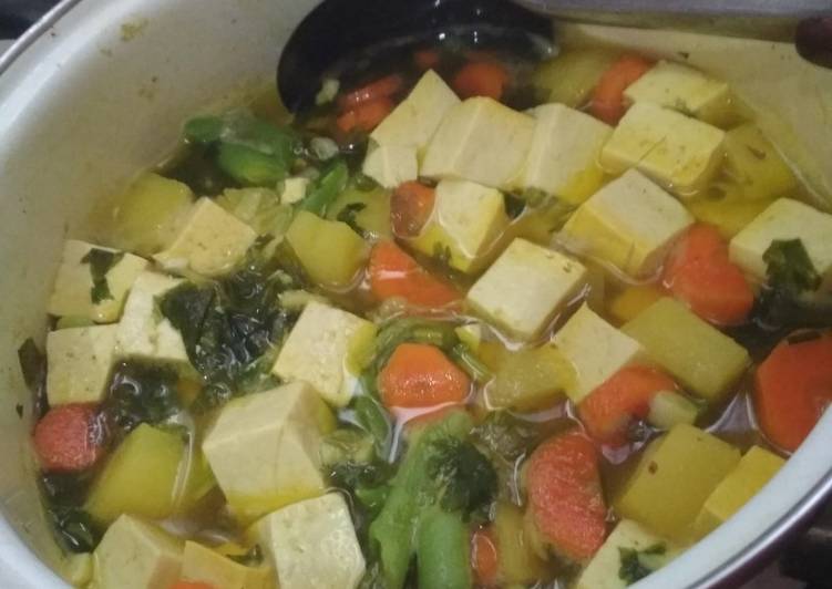 Langkah Mudah untuk Menyiapkan Sup tahu kuning, Sempurna