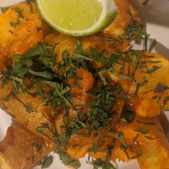 A picture of Harissa for fried potatoes.