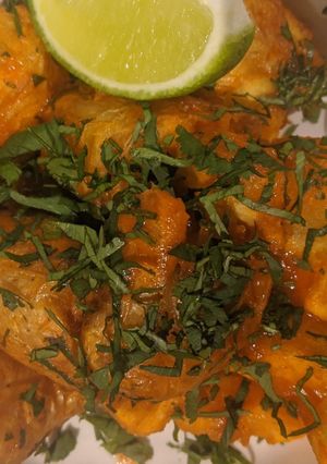 A picture of Harissa for fried potatoes.