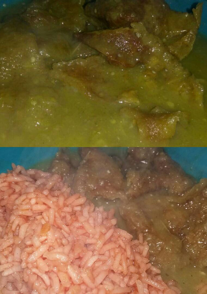 Una foto de Chicharrón en salsa verde