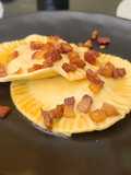 Raviolone alla carbonara