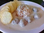 A picture of black pepper sauce