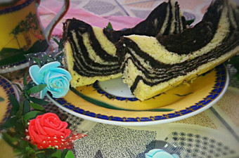 Anti Ribet, Bikin Cake Zebra Putih Telur Menu Enak