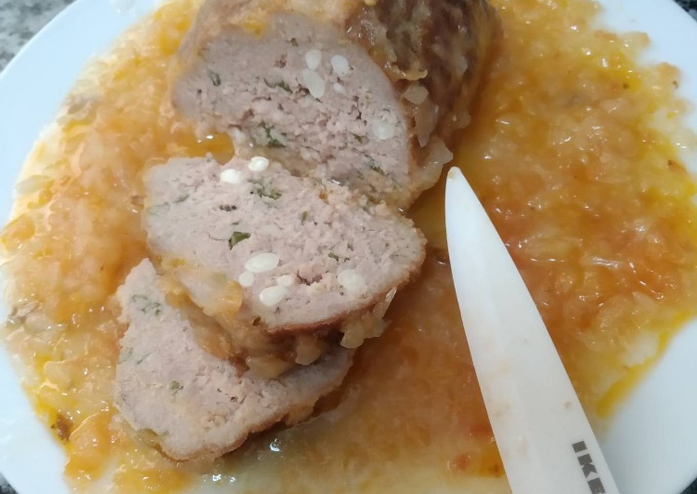 Albóndiga en rodajas