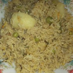 A picture of Mutter pulao.