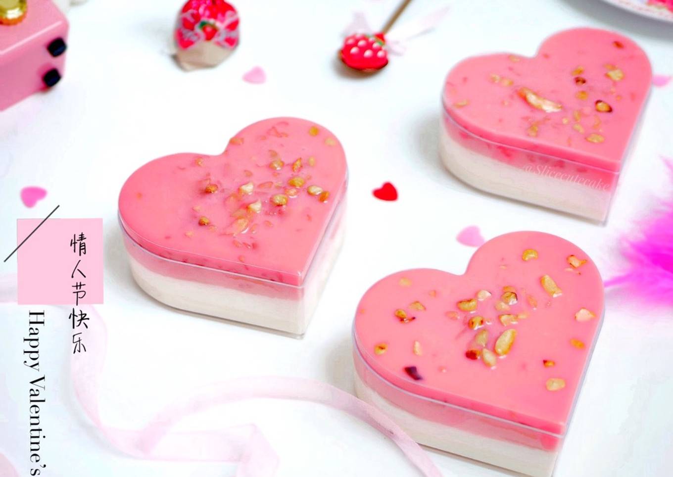 Pink Magnum Chocolate Cake Box /Crispy Chocolate Valentine Dessert Love Box