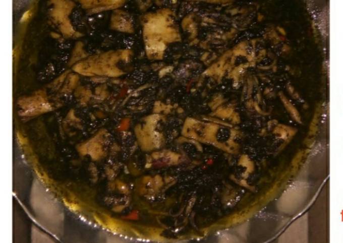 Cumi Saos Kecap (masak hitam)