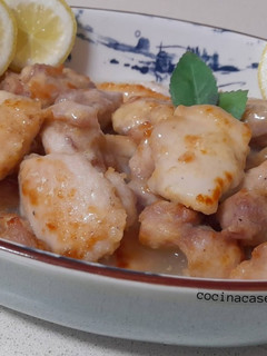 Una foto de Pollo al limón -al estilo chino-