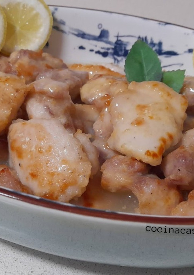 Una foto de Pollo al limón -al estilo chino-
