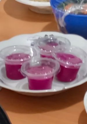 Foto resep Puding Buah Naga