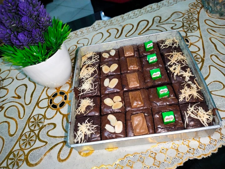 Cara Gampang Menyiapkan Resep Brownies panggang sekat yang Bisa Manjain Lidah Anti Ribet, Bisa Manjain Lidah