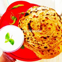 A picture of Malabar Paratha.