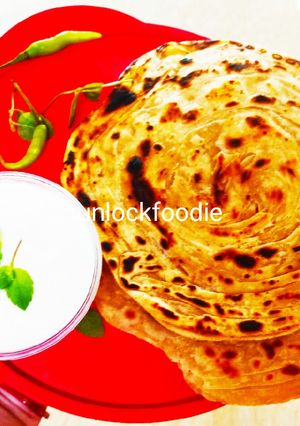 A picture of Malabar Paratha.