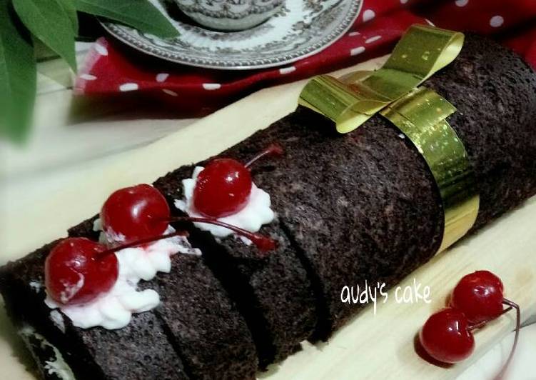 Resep Bolu Gulung bukan red velvet 😁😄 Anti Gagal