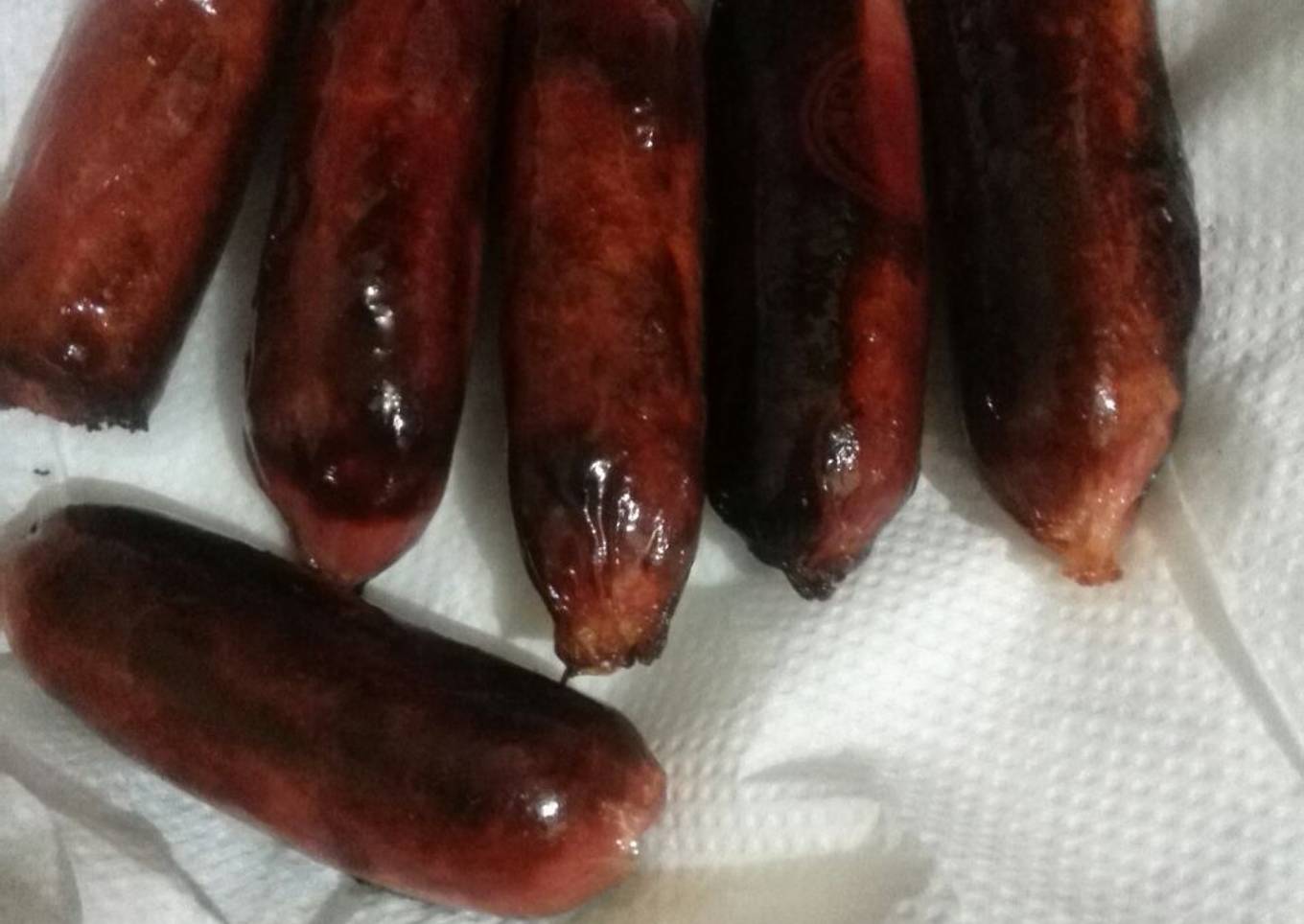 Fried sausages