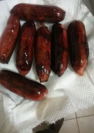 A picture of Fried sausages.