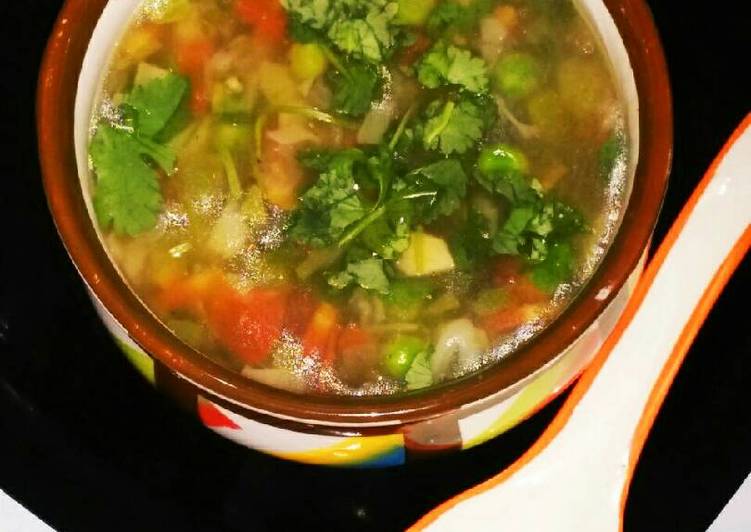Simple Way to Make Homemade Lemon coriander soup