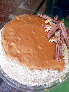 Una foto de Torta panqueque manjar nuez