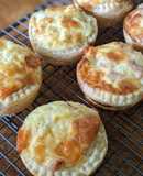 Summer Picnic or kids party mini Chicken and cheese quiche