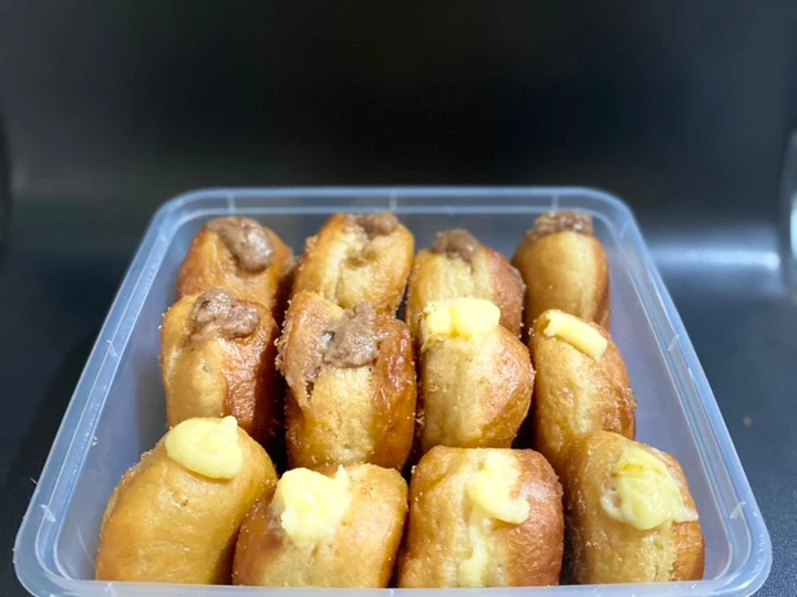 Easy Steps to Make Recipes Donat bomboloni custard versi Devina the So Delicious Appealing.