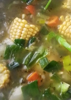 Una foto de Sopa 7️⃣ verduras 🍵