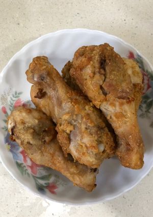 A picture of AirFryer Old school fried chicken 🍗.