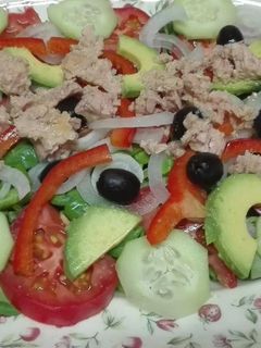 Una foto de Ensalada multicolor