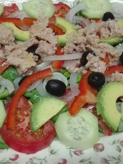 Una foto de Ensalada multicolor